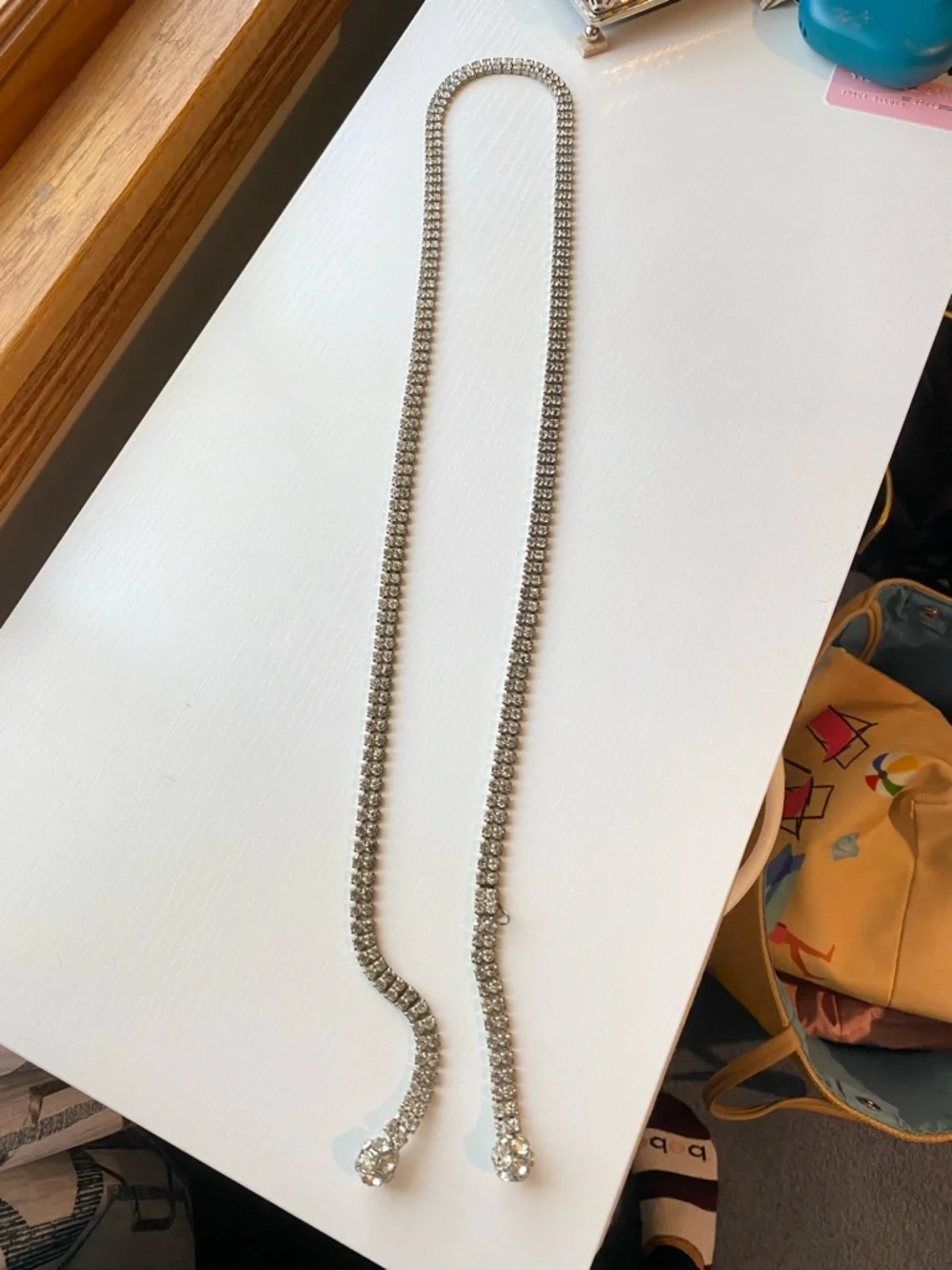 Vintage Diamondesque Belt/Necklace - Picture 1 of 2